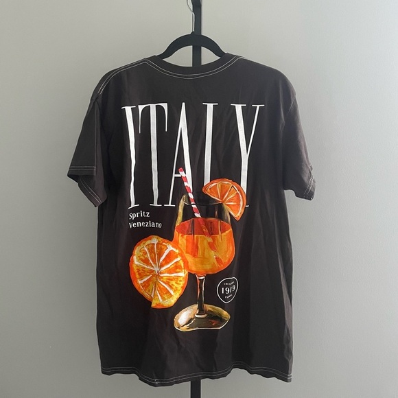 Strange Daze Italy Spritz Veneziano Graphic T-Shirt Womens Size Large Relaxed - Picture 2 of 3
